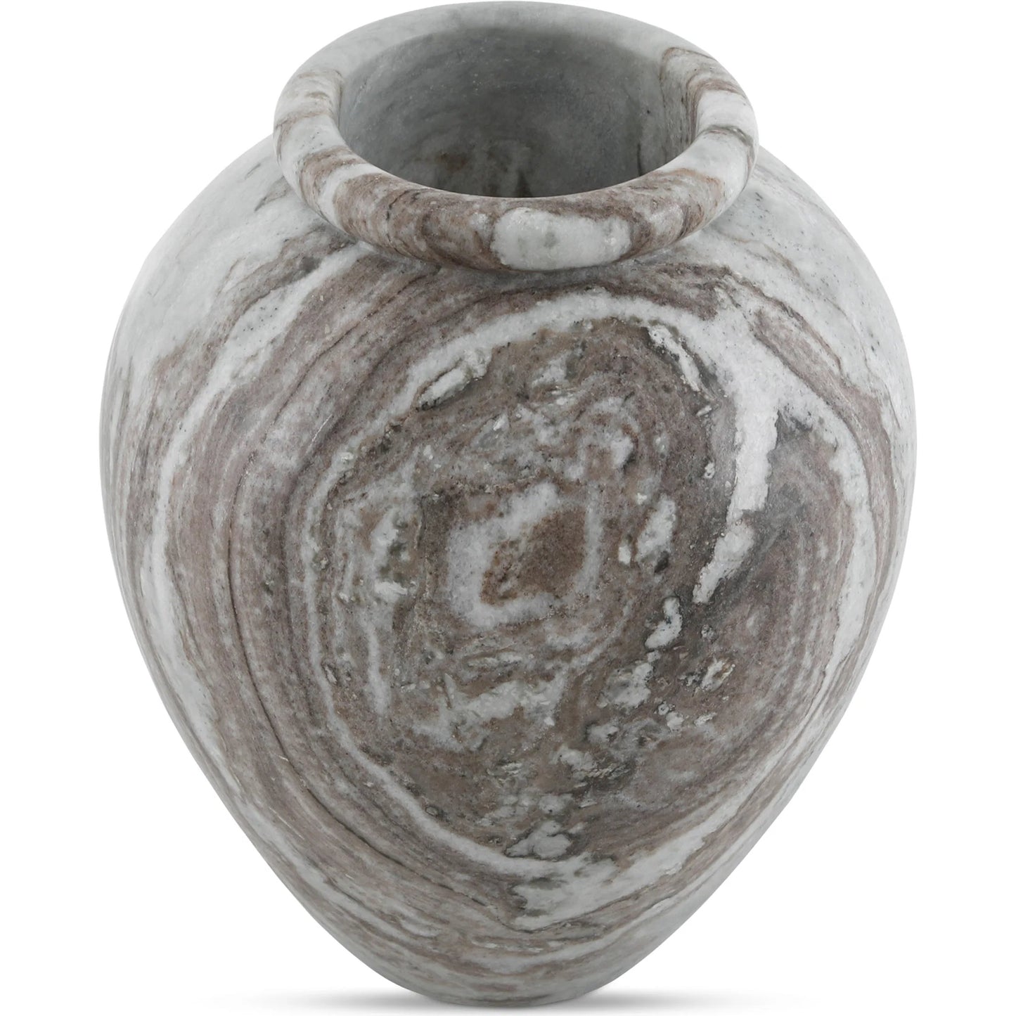 002 SI-2367971 | Additional Silo | Didion Vase by Moe's Home Collection in brown. Made from torrento marble in a modern style.