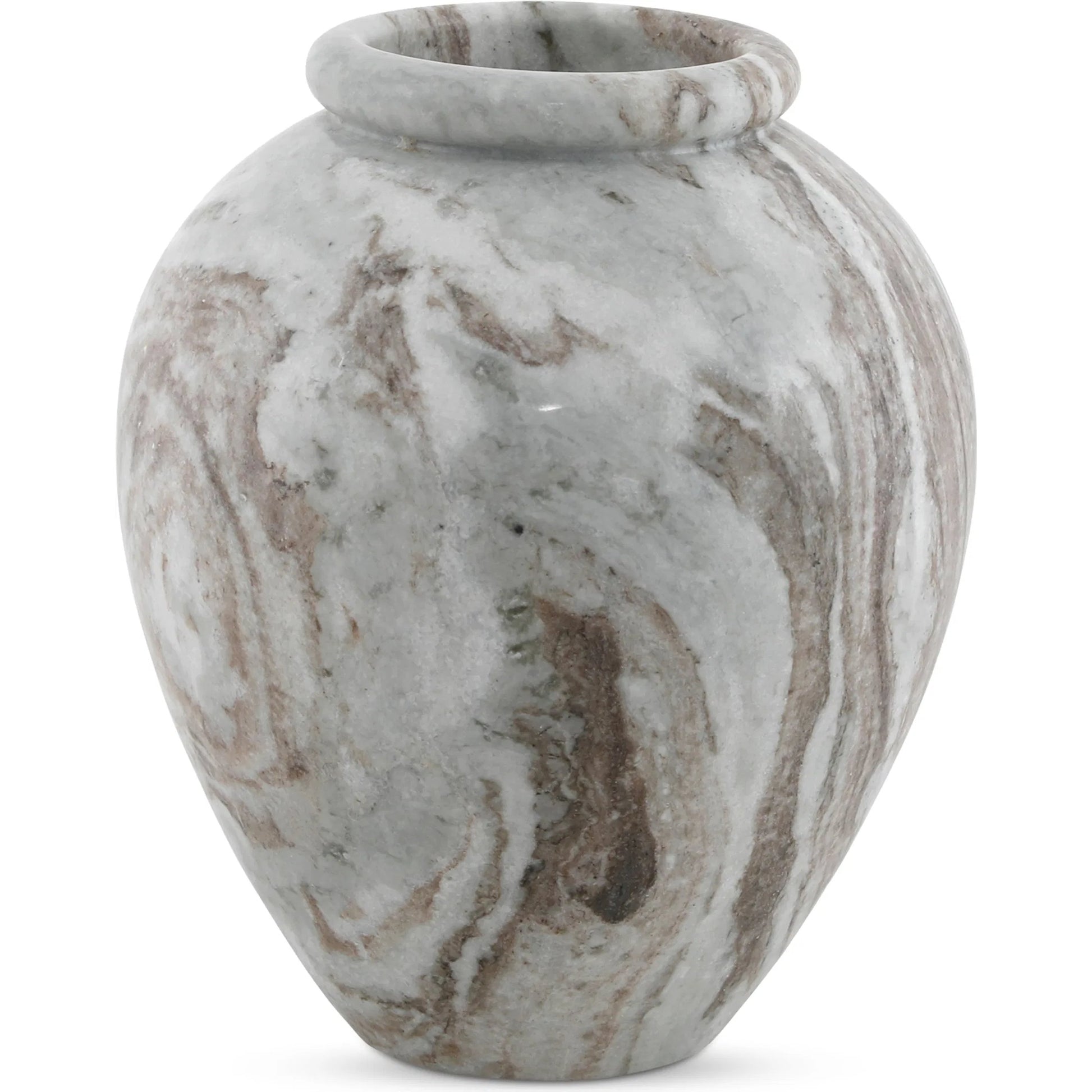 Didion Vase by Moe's Home Collection in brown. Made from torrento marble in a modern style.