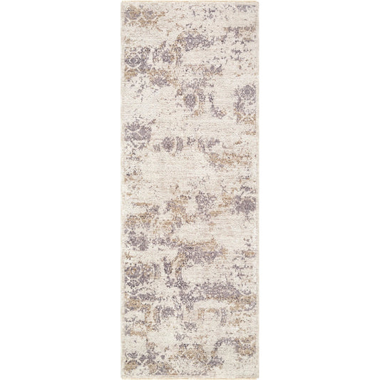 Gakko GKK-2317 Rug by Livabliss in charcoal, cream, ivory, gray, light olive, tan. Made from polyester in a unique style.