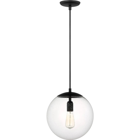 001 SI-2237377 | Primary Silo | Leo - Hanging Globe Large One Light Pendant by Visual Comfort & Co. in midnight black. Made from steel in a unique style.