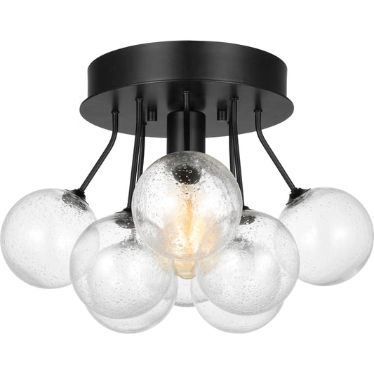 Bronzeville One Light Semi-Flush Mount by Visual Comfort & Co.. Made from steel in a unique style.