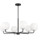 Rory Large Chandelier by Visual Comfort & Co.. Made from steel in a unique style.