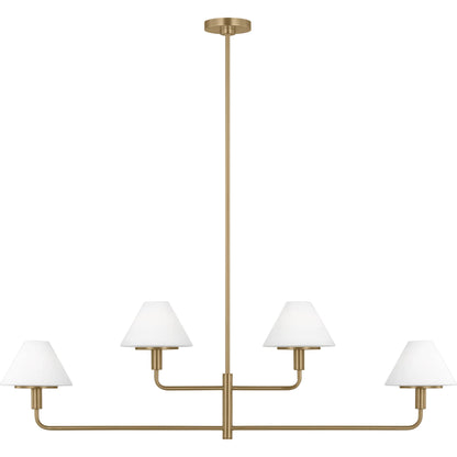 Mendota Four Light Chandelier by Generation Lighting. Made from steel in a traditional style.