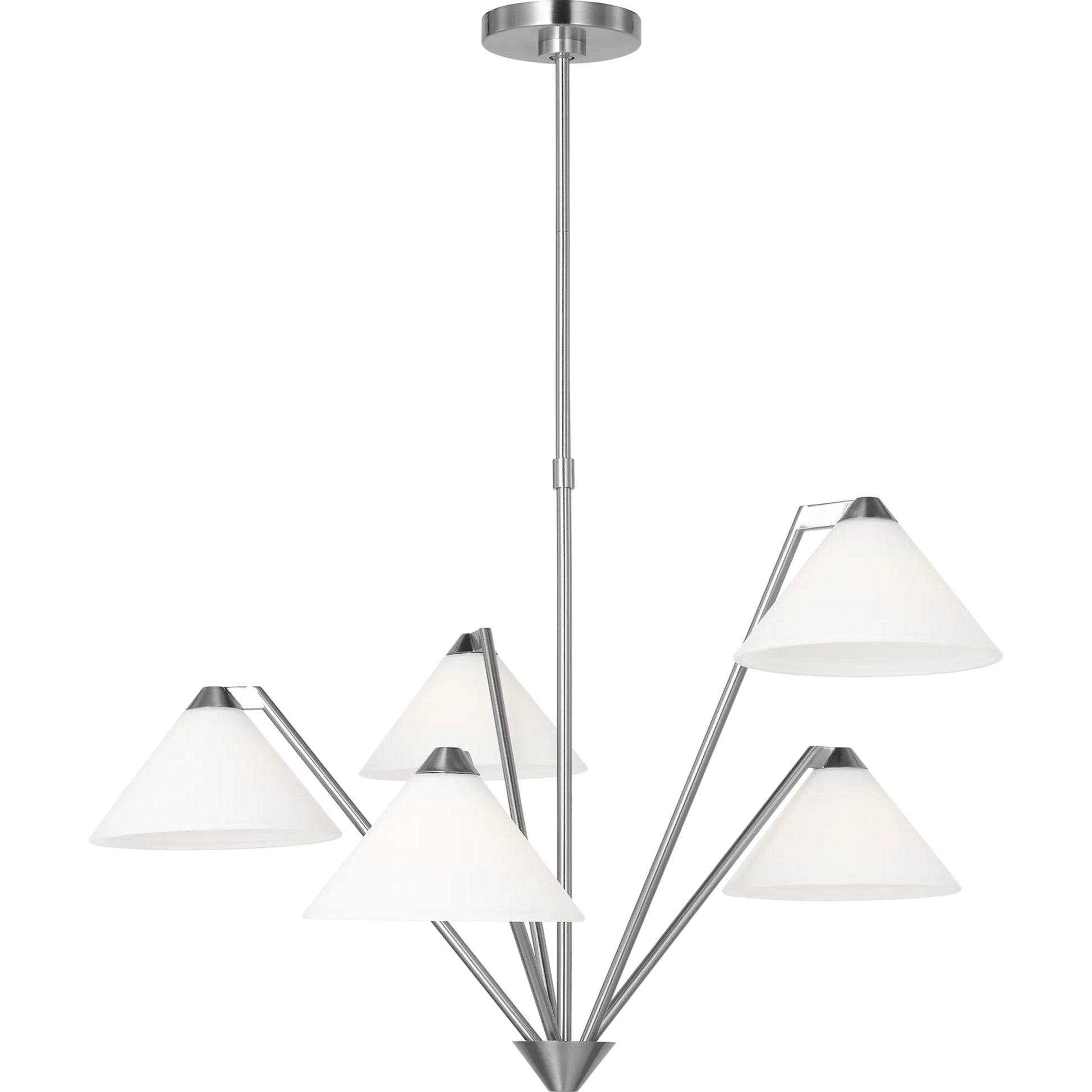Werley Chandelier by Generation Lighting. Made from steel in a transitional style.