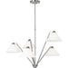 Werley Chandelier by Generation Lighting. Made from steel in a transitional style.