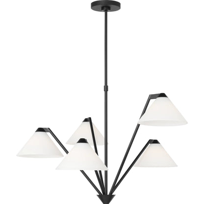 Werley Chandelier by Generation Lighting. Made from steel in a transitional style.