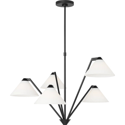 Werley Chandelier by Generation Lighting. Made from steel in a unique style.