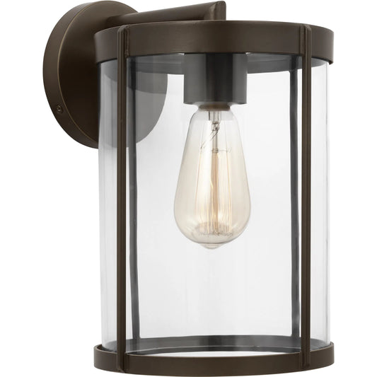 Luning Lantern by Generation Lighting. Made from aluminum in a unique style.