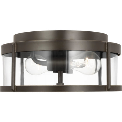 Luning Medium Flush Mount by Generation Lighting. Made from aluminum in a cottage & farmhouse style.