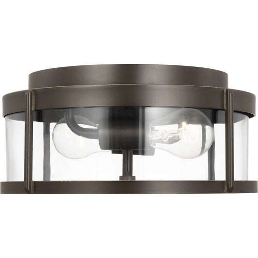 Luning Medium Flush Mount by Generation Lighting. Made from aluminum in a unique style.