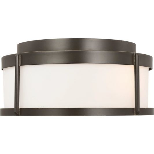 Luning Medium Flush Mount by Generation Lighting. Made from aluminum in a unique style.