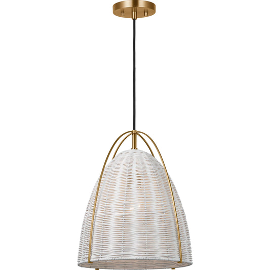 Norman Pendant by Visual Comfort & Co.. Made from rattan in a unique style.