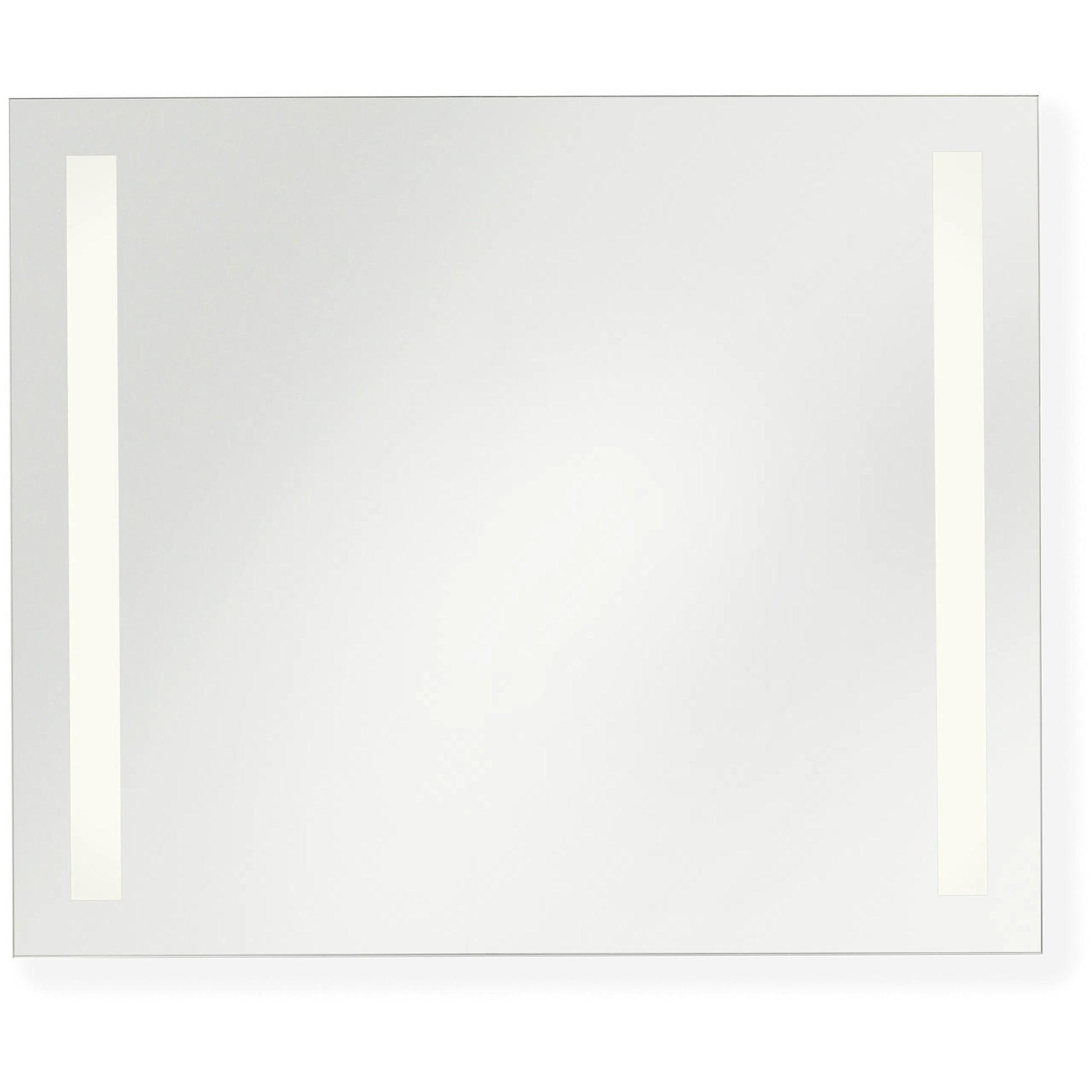 Lustro Rectangle Mirror 30x36 by Generation Lighting in might bright white. Made from glass in a transitional style.