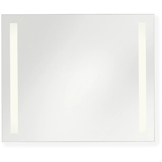 Lustro Rectangle Mirror 30x36 by Generation Lighting in might bright white. Made from glass in a unique style.