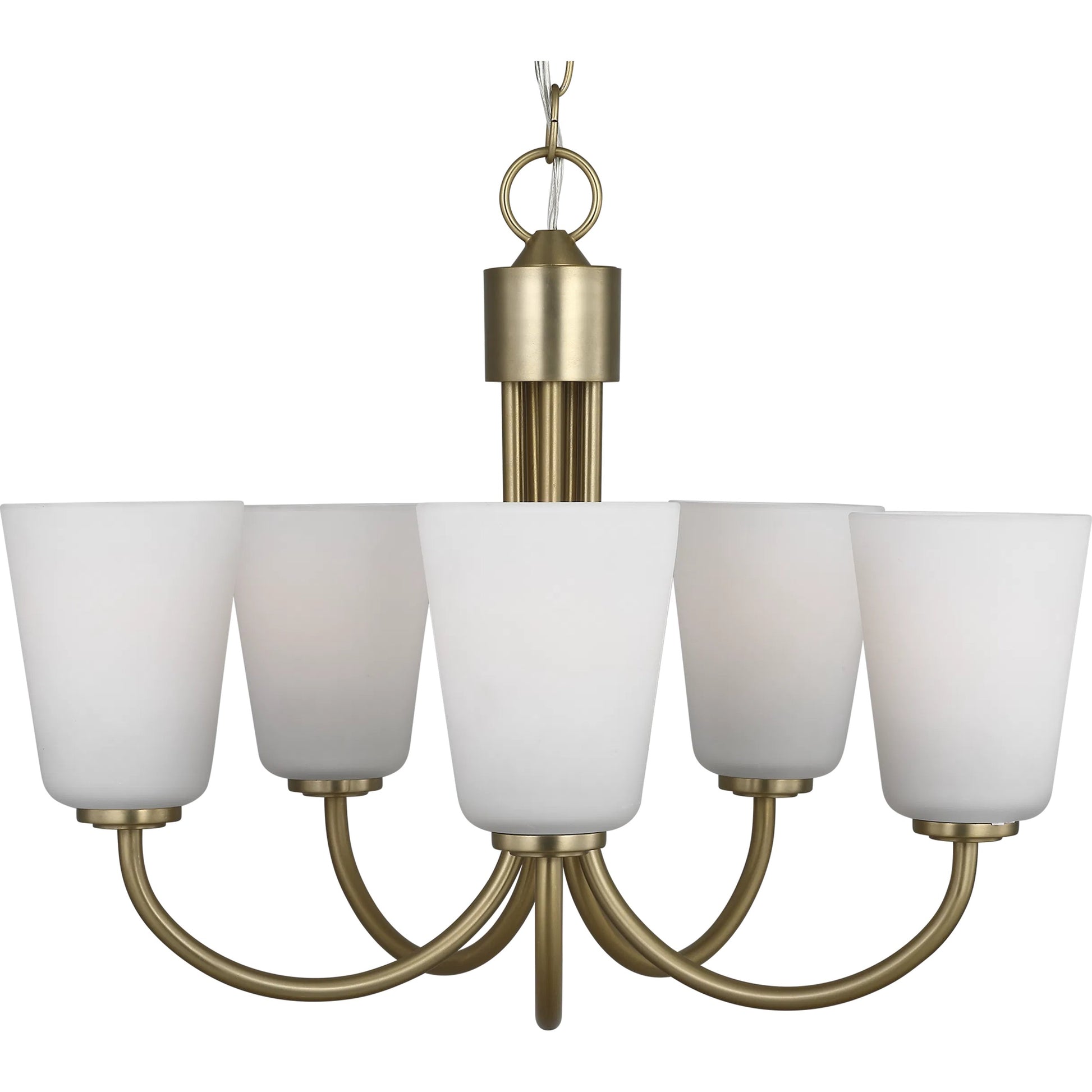 Miles Five Light Chandelier by Generation Lighting. Made from steel in a traditional style.