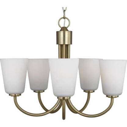 Miles Five Light Chandelier by Generation Lighting. Made from steel in a traditional style.