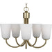 Miles Five Light Chandelier by Generation Lighting. Made from steel in a traditional style.