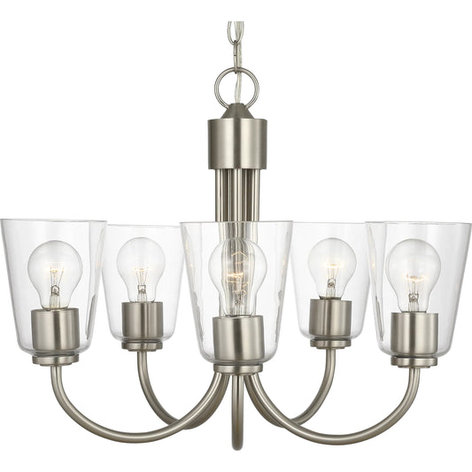 Miles Five Light Chandelier by Generation Lighting. Made from steel in a unique style.