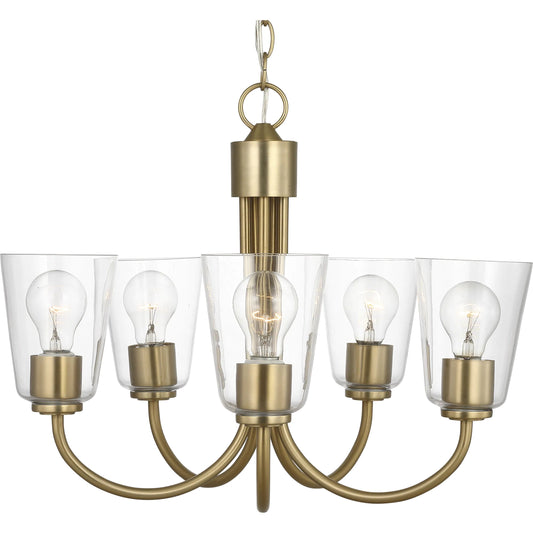 Miles Five Light Chandelier by Generation Lighting. Made from steel in a unique style.