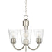 Miles Three Light Chandelier by Generation Lighting. Made from steel in a traditional style.
