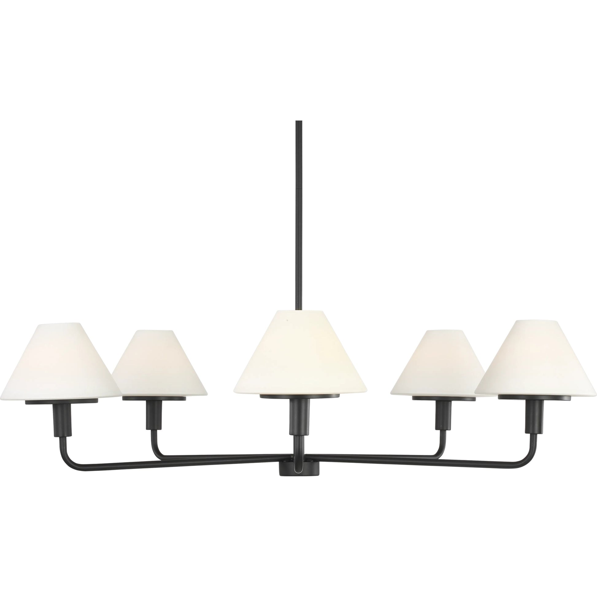 Mendota Five Light Chandelier by Generation Lighting. Made from steel in a traditional style.