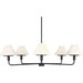 Mendota Five Light Chandelier by Generation Lighting. Made from steel in a traditional style.