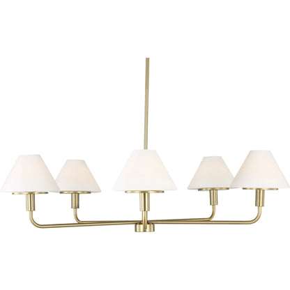 Mendota Five Light Chandelier by Generation Lighting. Made from steel in a traditional style.