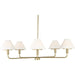 Mendota Five Light Chandelier by Generation Lighting. Made from steel in a traditional style.