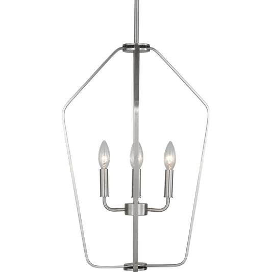 Kennan Four Light Chandelier by Generation Lighting. Made from steel in a unique style.