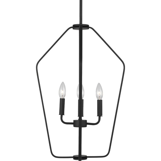 Kennan Four Light Chandelier by Generation Lighting. Made from steel in a unique style.