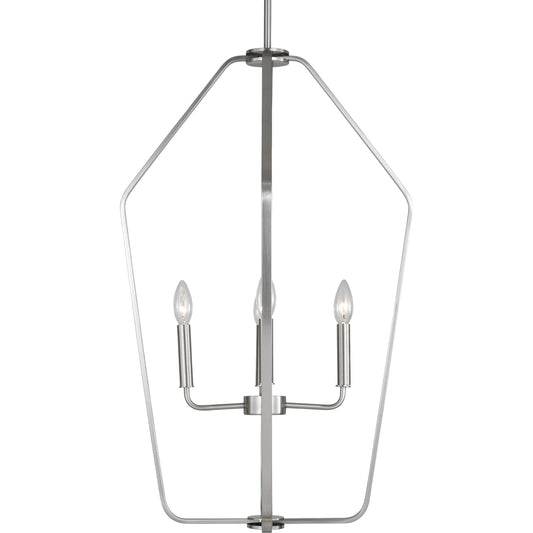 Kennan Four Light Chandelier by Generation Lighting. Made from steel in a unique style.
