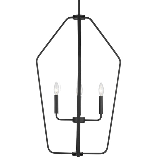 Kennan Four Light Chandelier by Generation Lighting. Made from steel in a unique style.