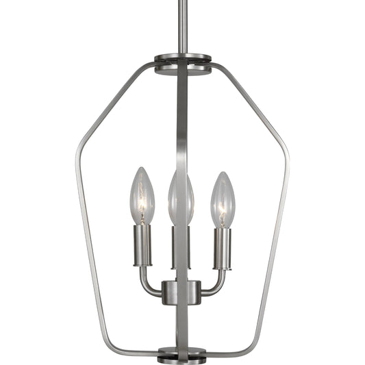 Kennan Three Light Chandelier by Generation Lighting. Made from steel in a traditional style.