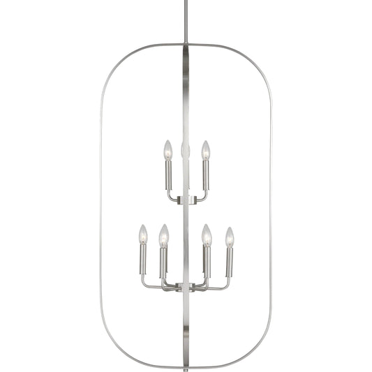Loretto 9-Light Chandelier by Generation Lighting. Made from steel in a unique style.