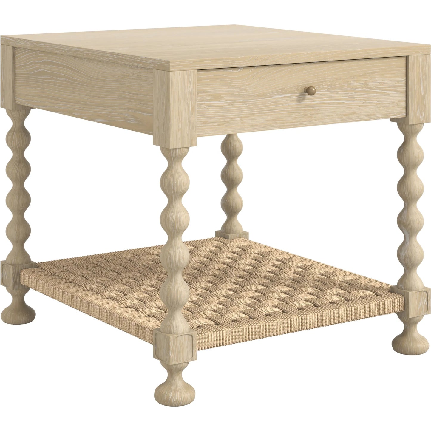 000 SI-2514182 | Primary Silo | Haven Drawer End Table by A.R.T. Furniture in sun oak. Made from parawood solids, oak veneer in a transitional style.
