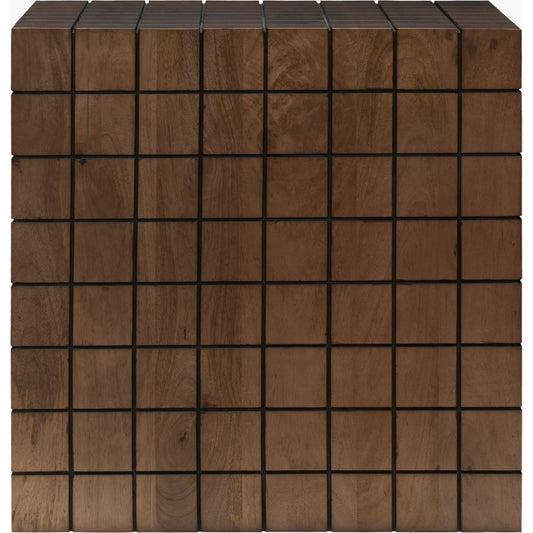 Geldrey End Table by Surya in lacquered. Made from mango wood in a unique style.