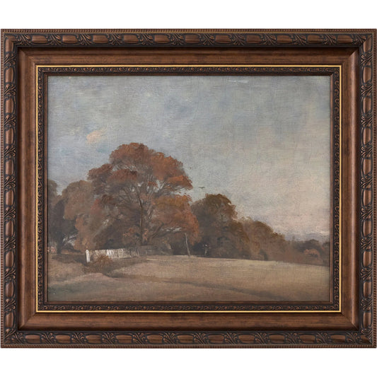 Glens Falls Framed Art by Surya in brown, burnt orange and brown. Made from canvas, polystyrene in a unique style.