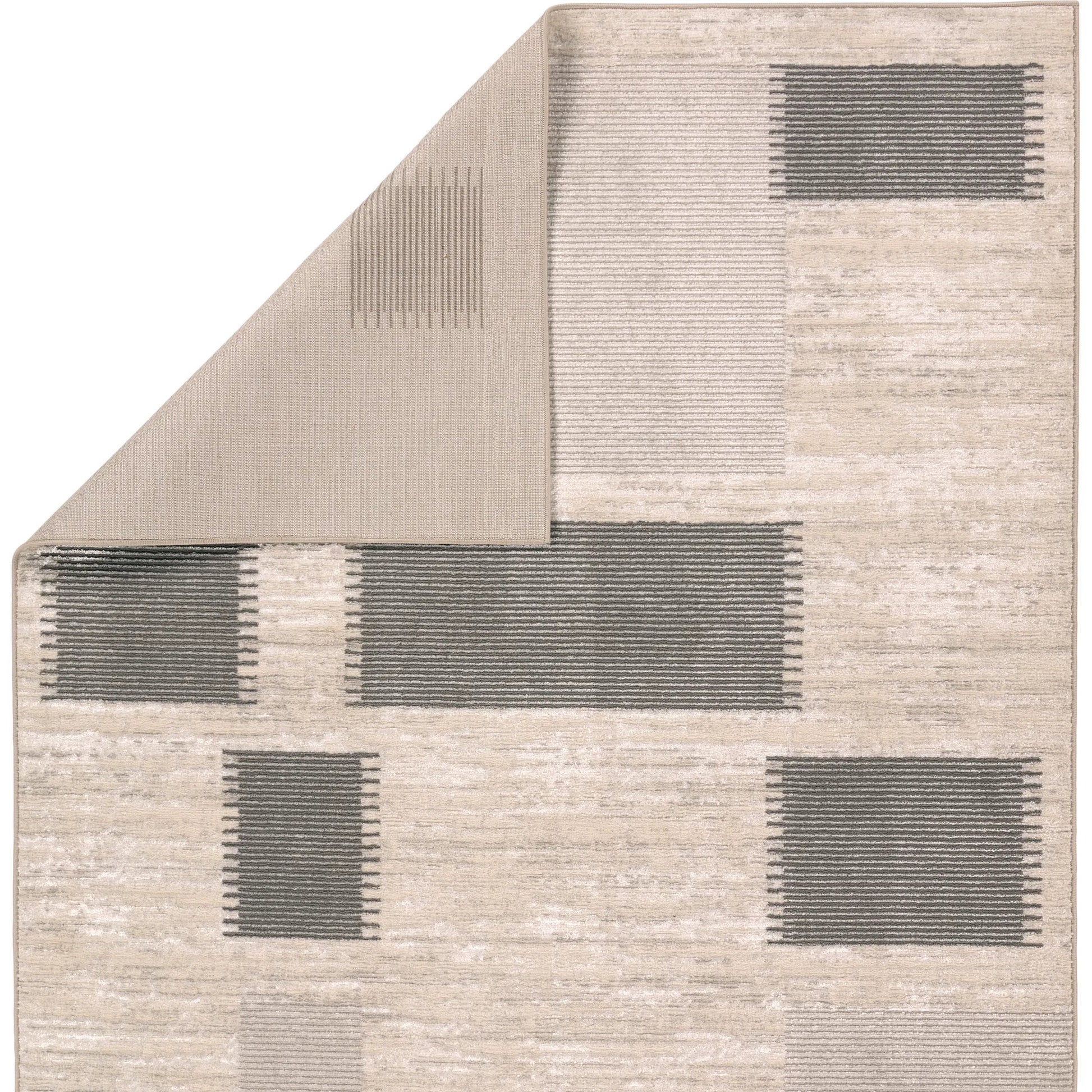 Gallium GLM01 Rug by Jaipur Living in cream, gray, beige. Made from 100% polyester in a unique style.