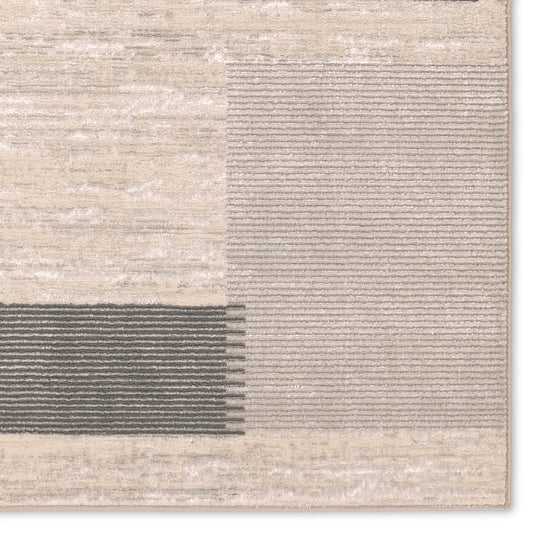 Gallium GLM01 Rug by Jaipur Living in cream, gray, beige. Made from 100% polyester in a unique style.