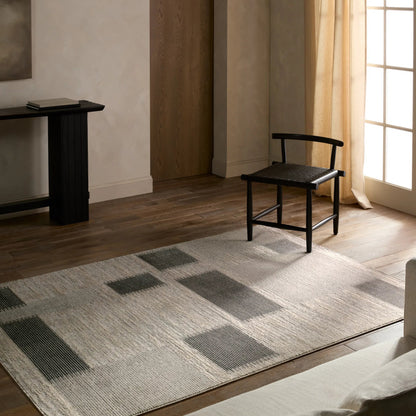 Gallium GLM01 Rug by Jaipur Living in cream, gray, beige. Made from 100% polyester in a unique style.