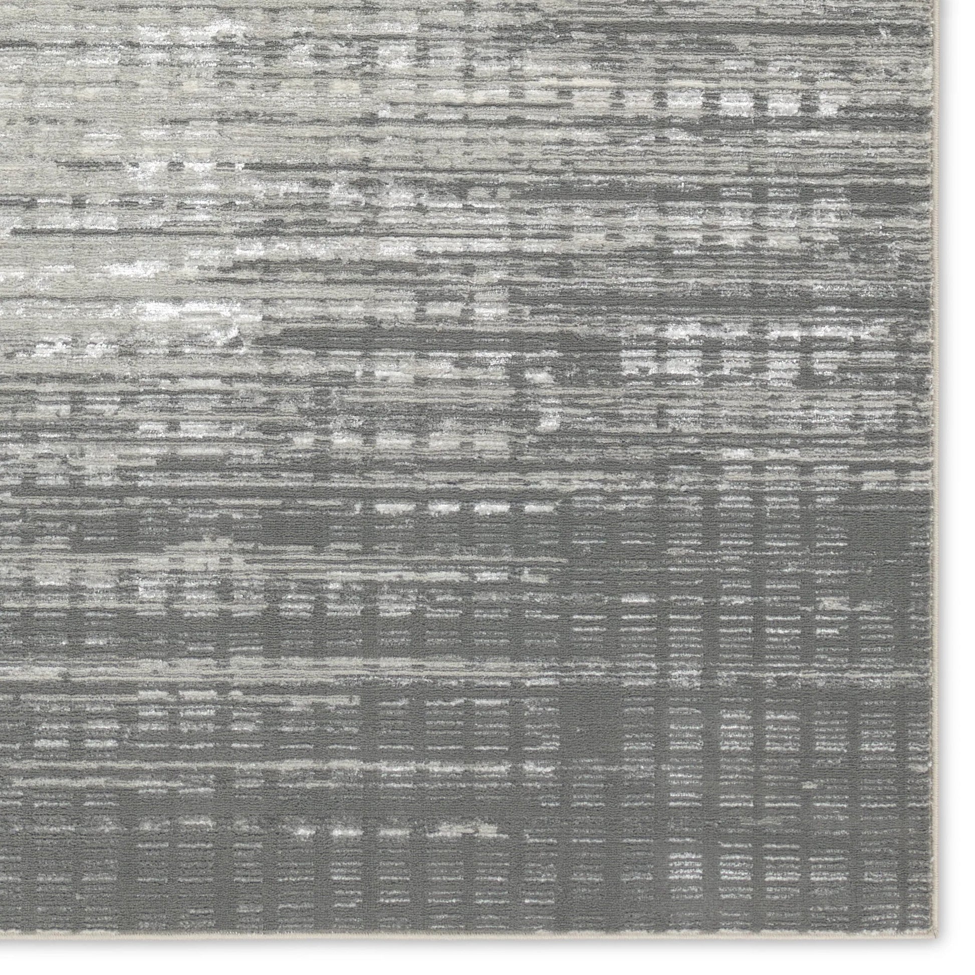 Gallium GLM02 Rug by Jaipur Living in dark gray, light gray. Made from 100% polyester in a unique style.