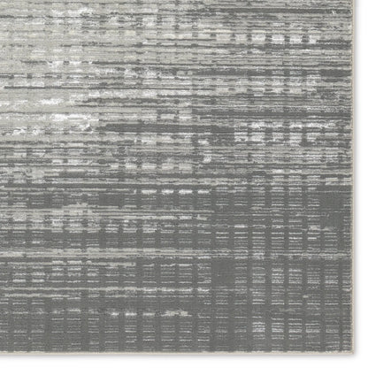 Gallium GLM02 Rug by Jaipur Living in dark gray, light gray. Made from 100% polyester in a unique style.