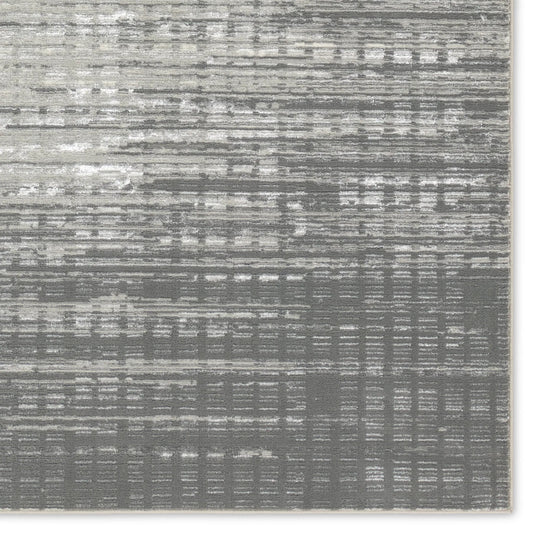 Gallium GLM02 Rug by Jaipur Living in dark gray, light gray. Made from 100% polyester in a unique style.