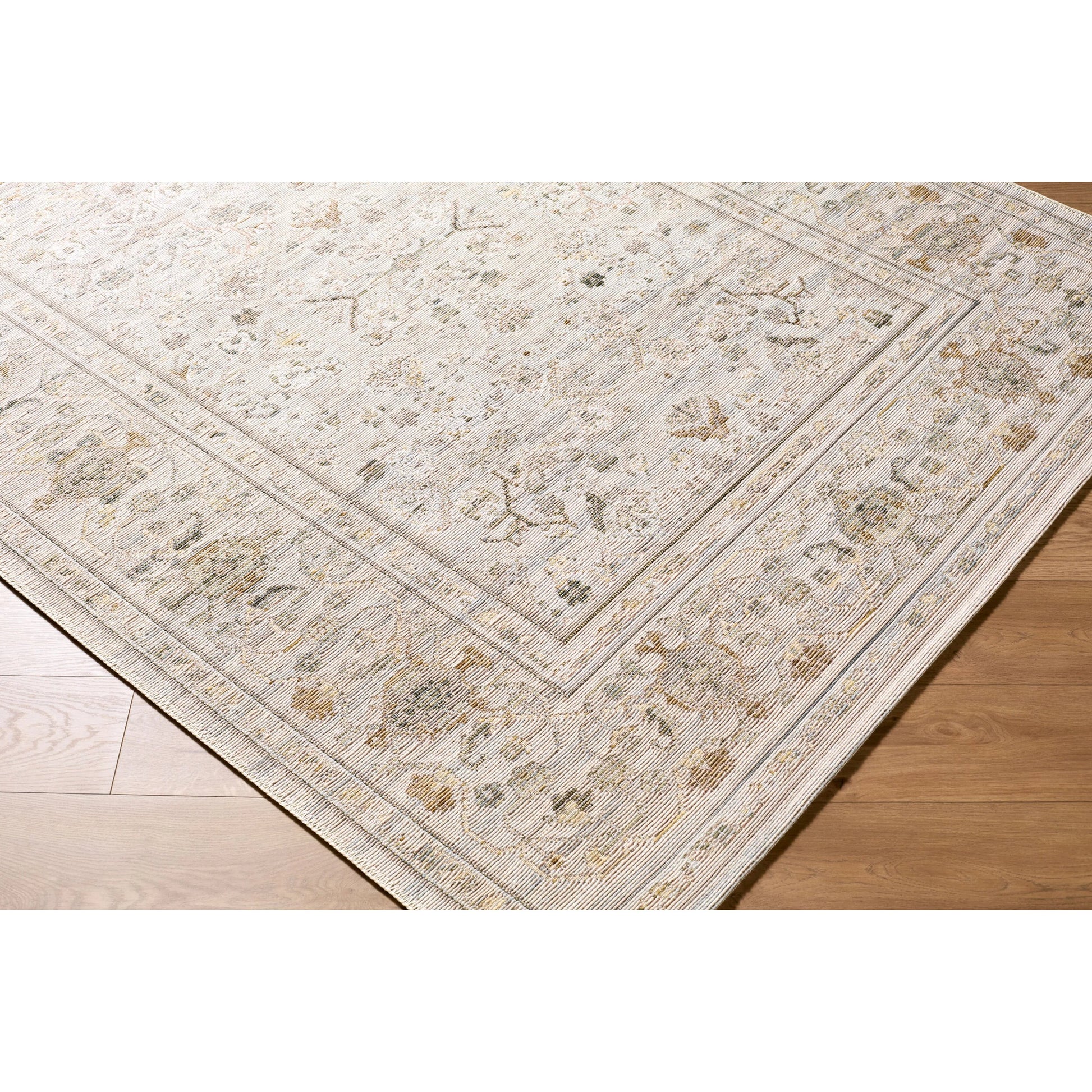 Goblen GLN-2300 Rug by Livabliss in ivory, taupe, sage, charcoal, sandstone. Made from wool, cotton, polyester in a unique style.