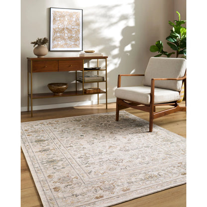 Goblen GLN-2300 Rug by Livabliss in ivory, taupe, sage, charcoal, sandstone. Made from wool, cotton, polyester in a unique style.