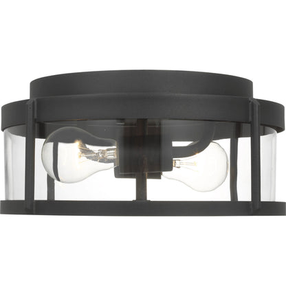 Luning Medium Flush Mount by Generation Lighting. Made from aluminum in a cottage & farmhouse style.