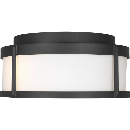 Luning Medium Flush Mount by Generation Lighting. Made from aluminum in a unique style.