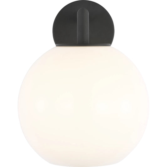 Toca One Light Outdoor Wall Lantern by Generation Lighting in textured black. Made from aluminum in a unique style.