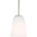 Miles One Light Mini-Pendant by Generation Lighting. Made from steel in a traditional style.