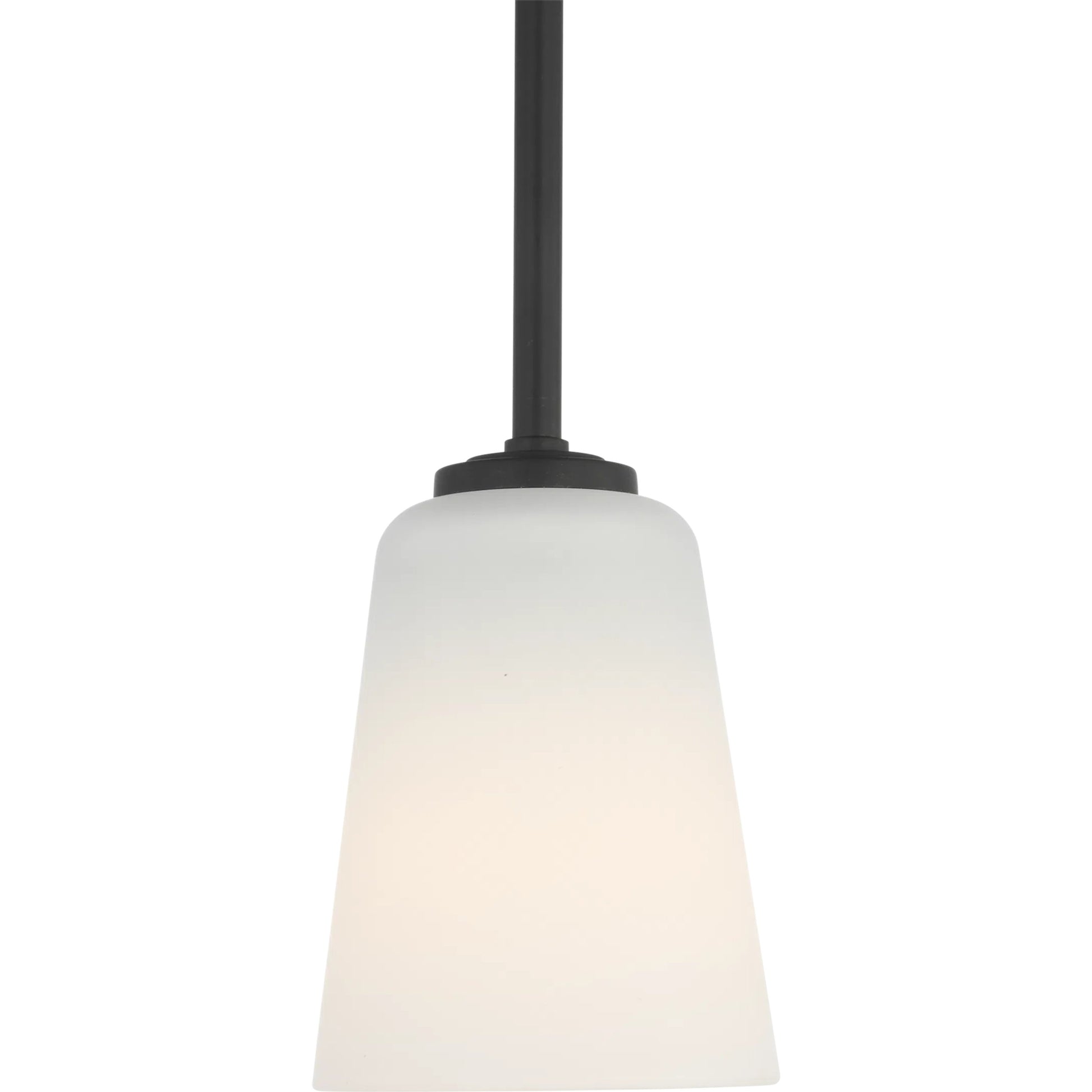 Miles One Light Mini-Pendant by Generation Lighting. Made from steel in a traditional style.